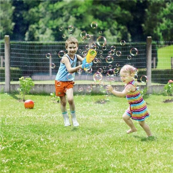 Bubble Leaf Blower for Toddlers, Bubble Blower Machine with 3 Bubble Solutions - Picture 3 of 6